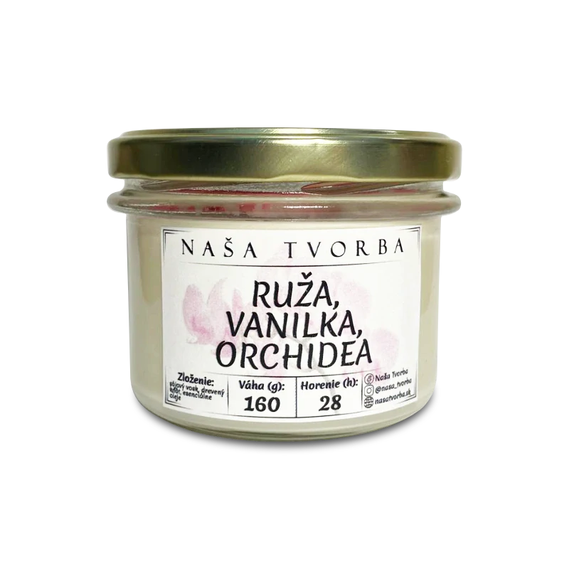 RUŽA, VANILKA, ORCHIDEA