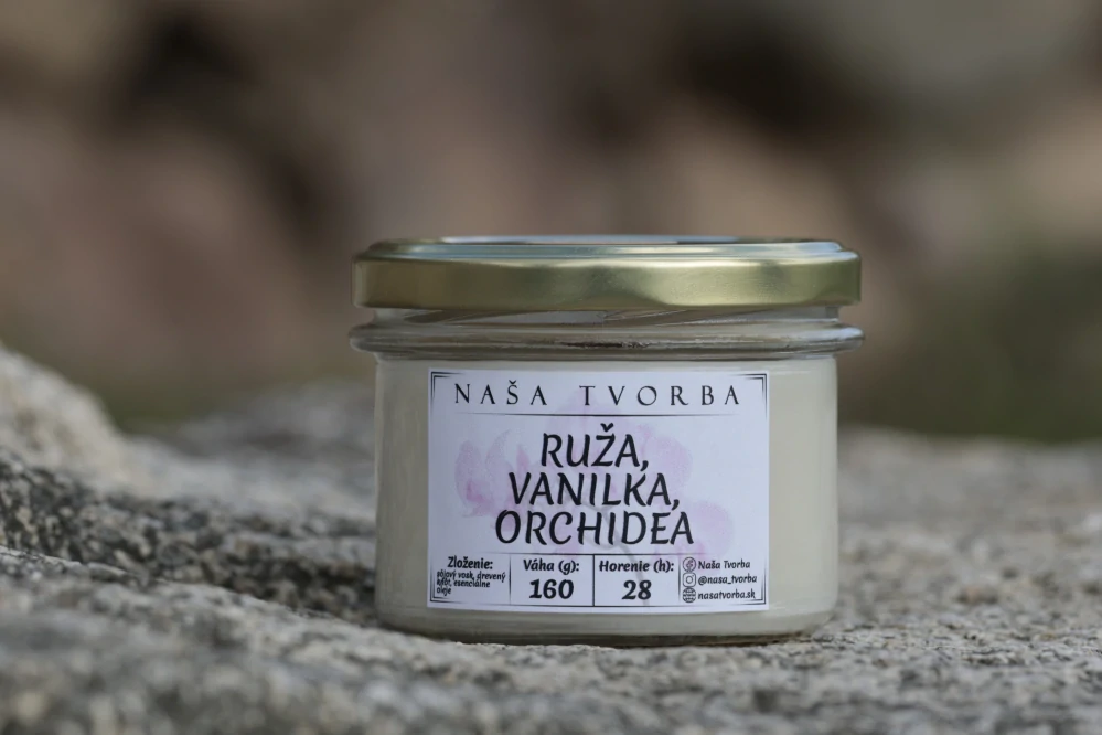 RUŽA, VANILKA, ORCHIDEA