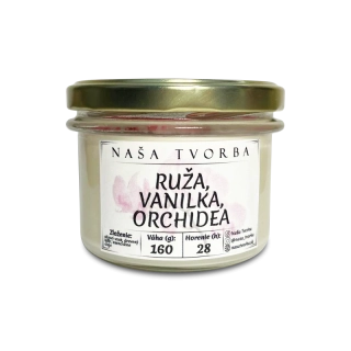 RUŽA, VANILKA, ORCHIDEA